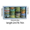 20 Rolls Vintage Gold Foil Washi Tape Set, Oil Painting Style Scrapbooking Paper, Stationery, DIY Gift Decoration Craft Supplies
