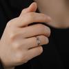 Letter Mom Ring Women's Stainless Steel Minimalist Finger Rings Jewelry Mother's Day Gift