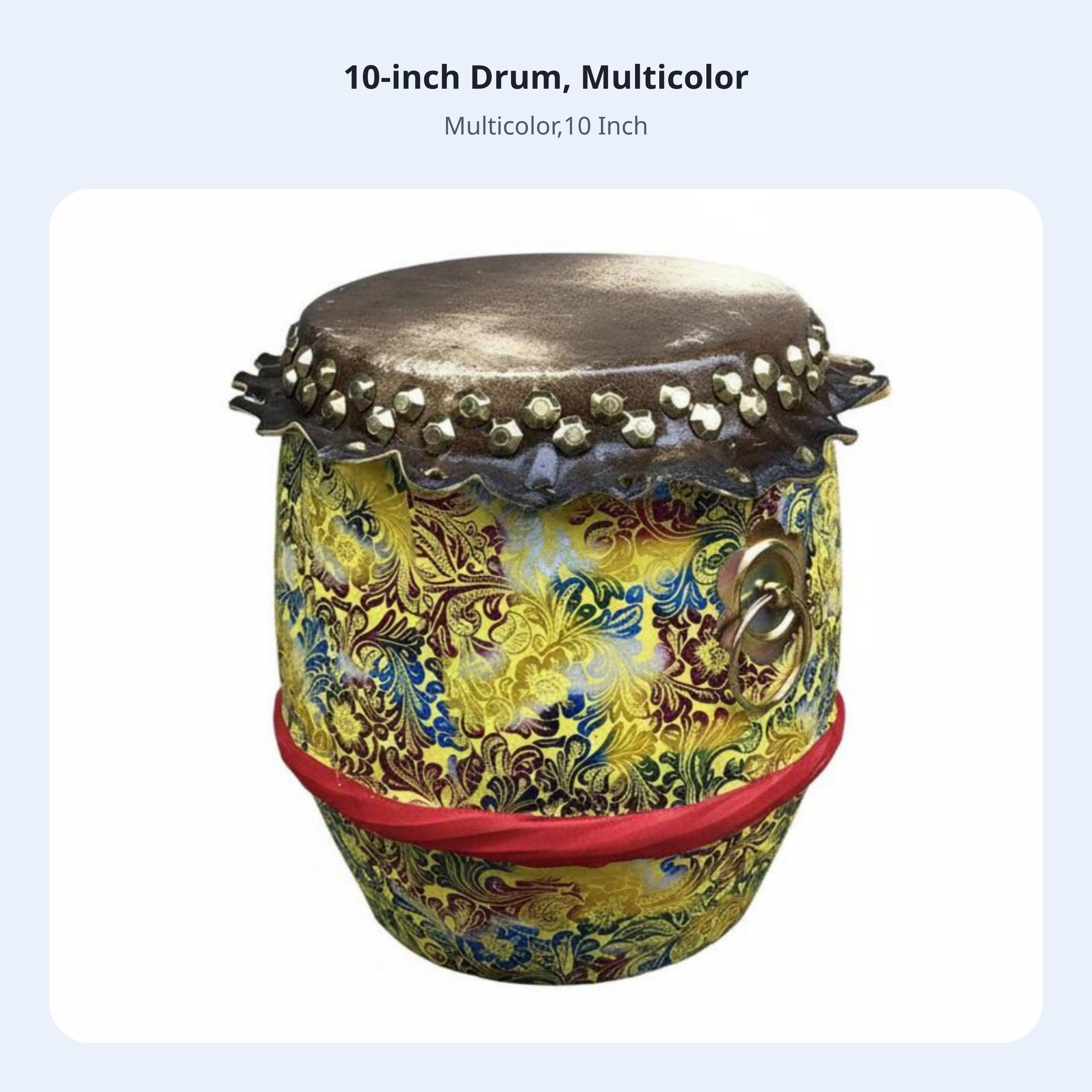 Lion Dance Drum Bovine Leather Drumhead Chinese Lion Dance Drum Traditional Design Crisp Sound For Beginners