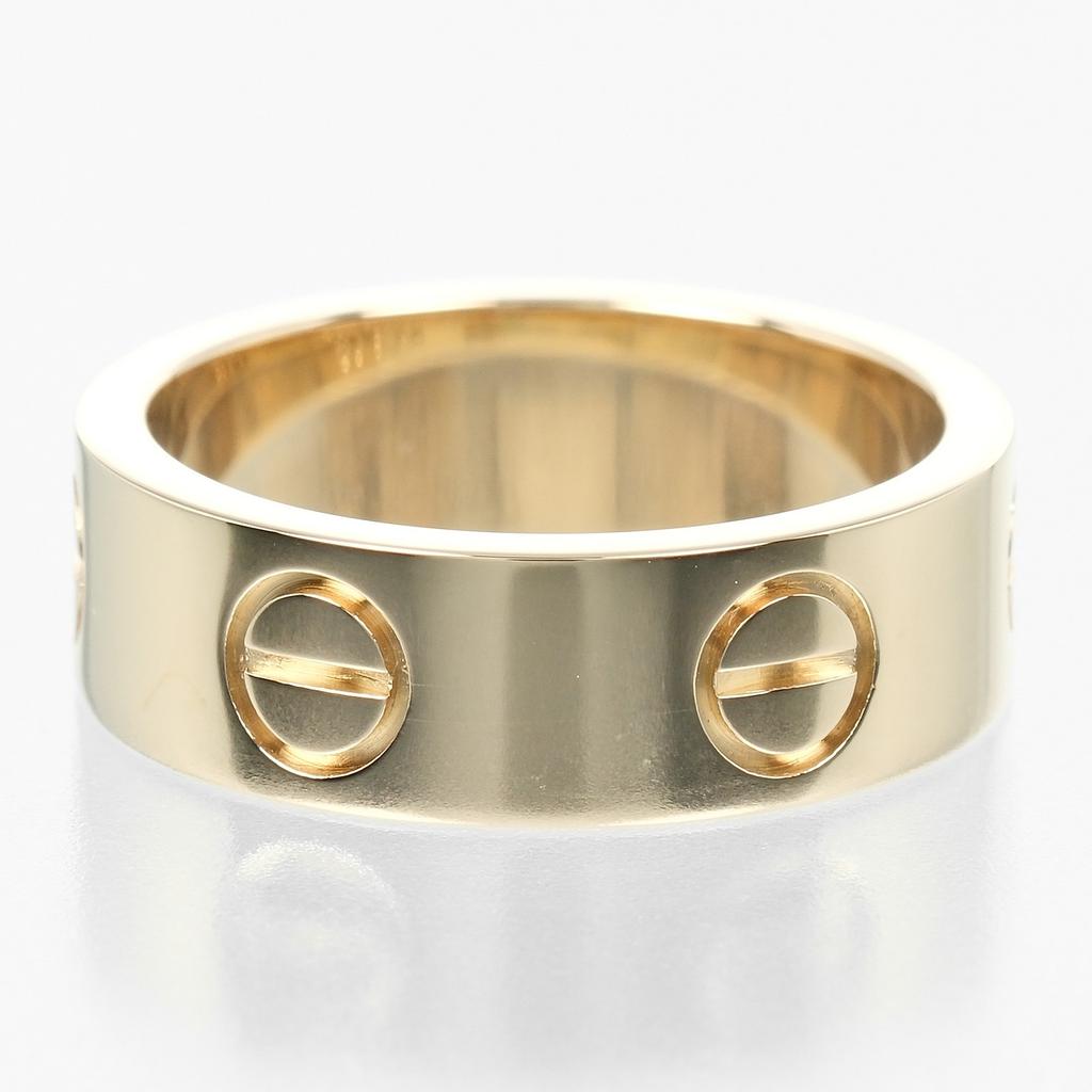 Cartier Love Ring K18 Yellow Gold #4.1(US Size) 6.49g Women Used