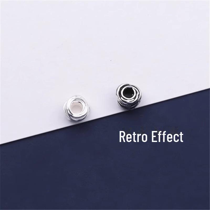 Retro Triangle Wool Ball Spacer Beads for DIY Geometric Jewelry Making