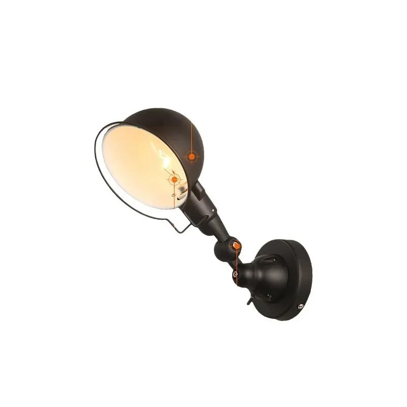 Nordic Telescopic Wall Lamp With Adjustable Long Arm Folding Lamp Living Dining Room Bedroom Study Rotatable Indoor Lighting E14