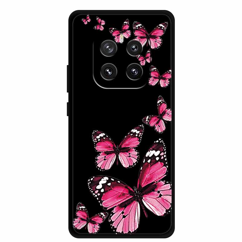 For Honor GT Pro 5G Phone Case Lovely Cartoon Cat Black Silicone Soft Back Cover For Honor GT Pro Case G T Pro Coque 6.78" Shell