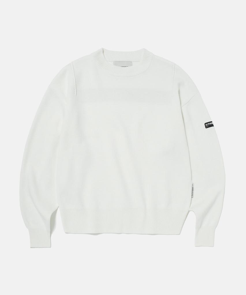 DTHIRTYONE Logo-Jacquard Sweater (Off White)