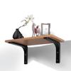 2Sets Industrial Style Wall Shelf Bracket Heavy Duty Shelf Supports for Floating Shelves Bookshelf Accessories Storage Rack