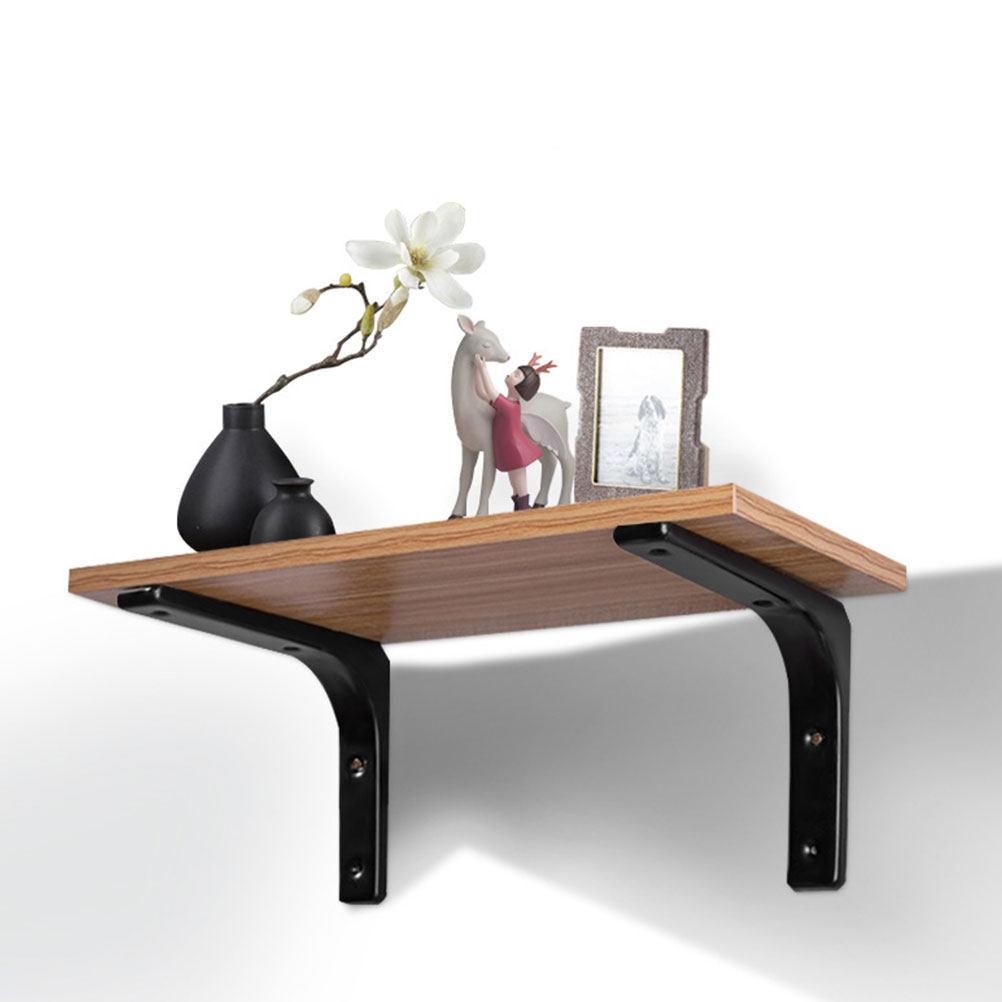 2Sets Industrial Style Wall Shelf Bracket Heavy Duty Shelf Supports for Floating Shelves Bookshelf Accessories Storage Rack