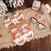 Christmas Party Glasses Props, Christmas Children'S Santa Snowman 3D Paper Glasses Decorations
