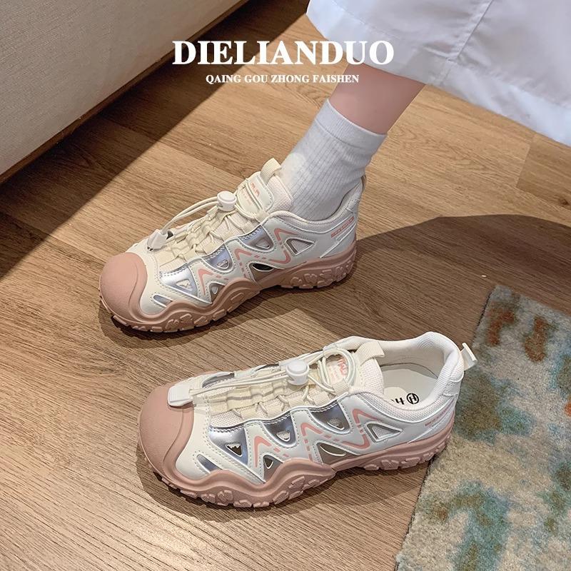 

Sneakers women s summer thin hiking shoes platform casual sandals hole shoes 40
