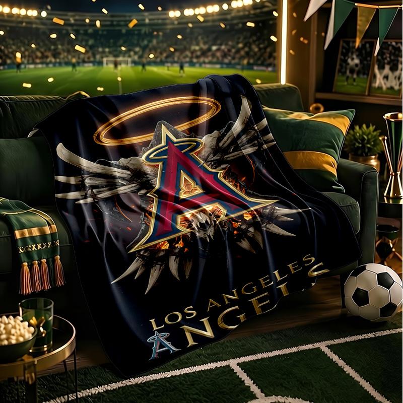 Angeles Angels Logo Blanket Lightweight Flannel Bedding Blanket Perfect for Travel, Camping, Living Rooms, Offices, Sofas, Fan Christmas gift