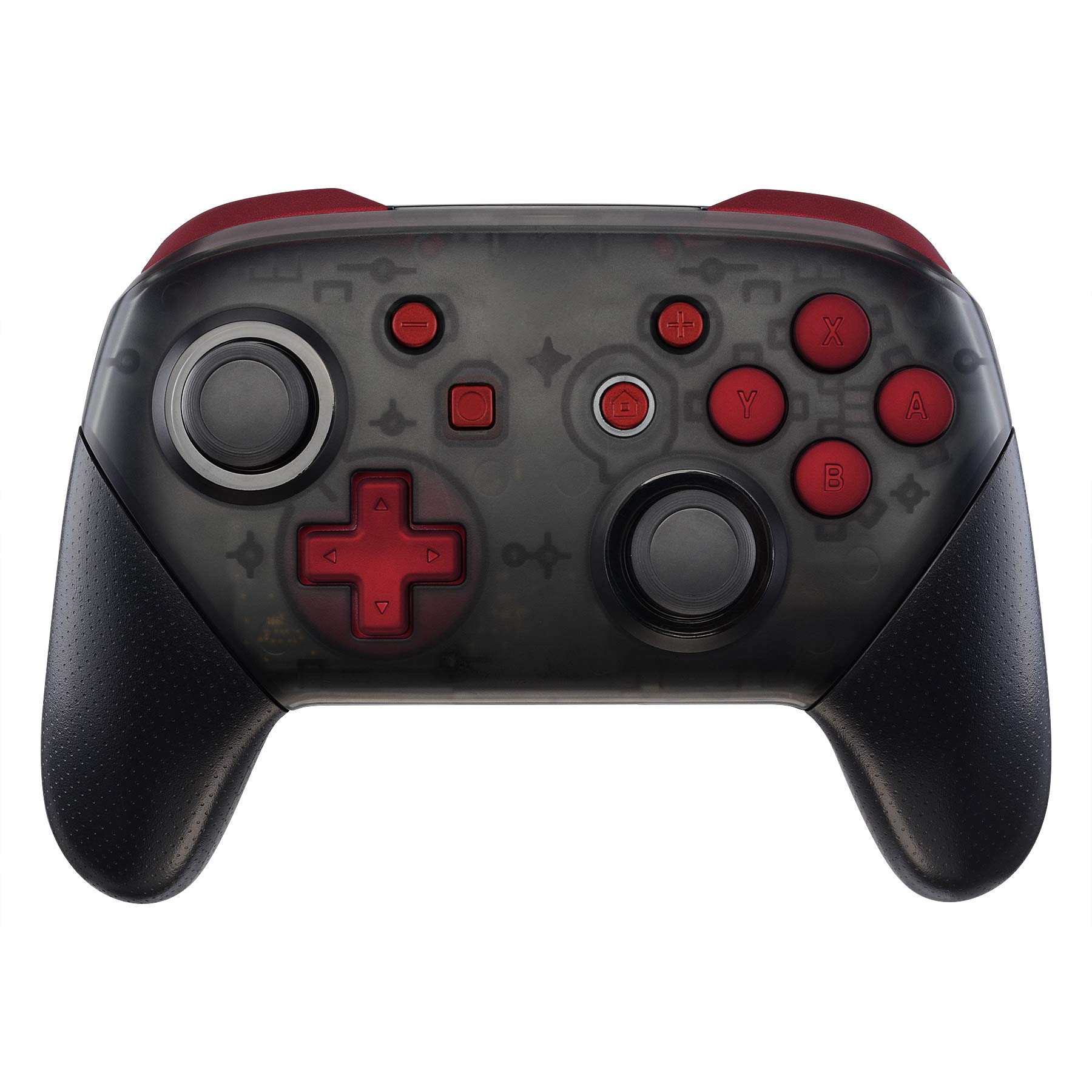 

Full set buttons for eXtremeRate switch pro ABXY ZR ZL L R buttons for pro controller switch controller not included controller, D-pad - [Scarlet Red]