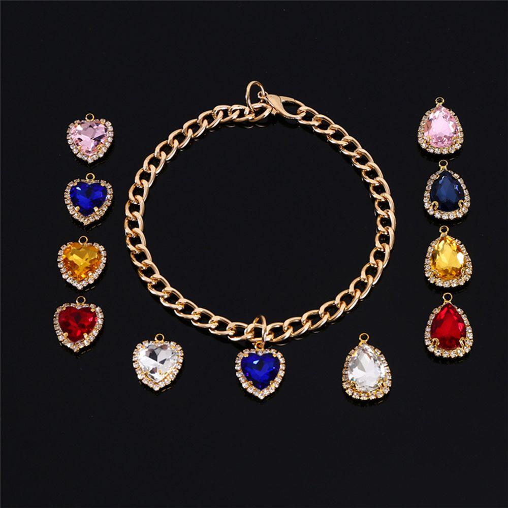 

Fashion Universal For Pets Water Drop Gem Beautiful Pendants Pet Collar Pet Supplies Necklaces M красный