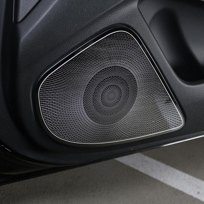 Auto Interior Accessories Stainless Steel Car Door Speaker Cover Car A-Pillar Tweeter Speaker Trim For Genesis G70 -2026 LHD