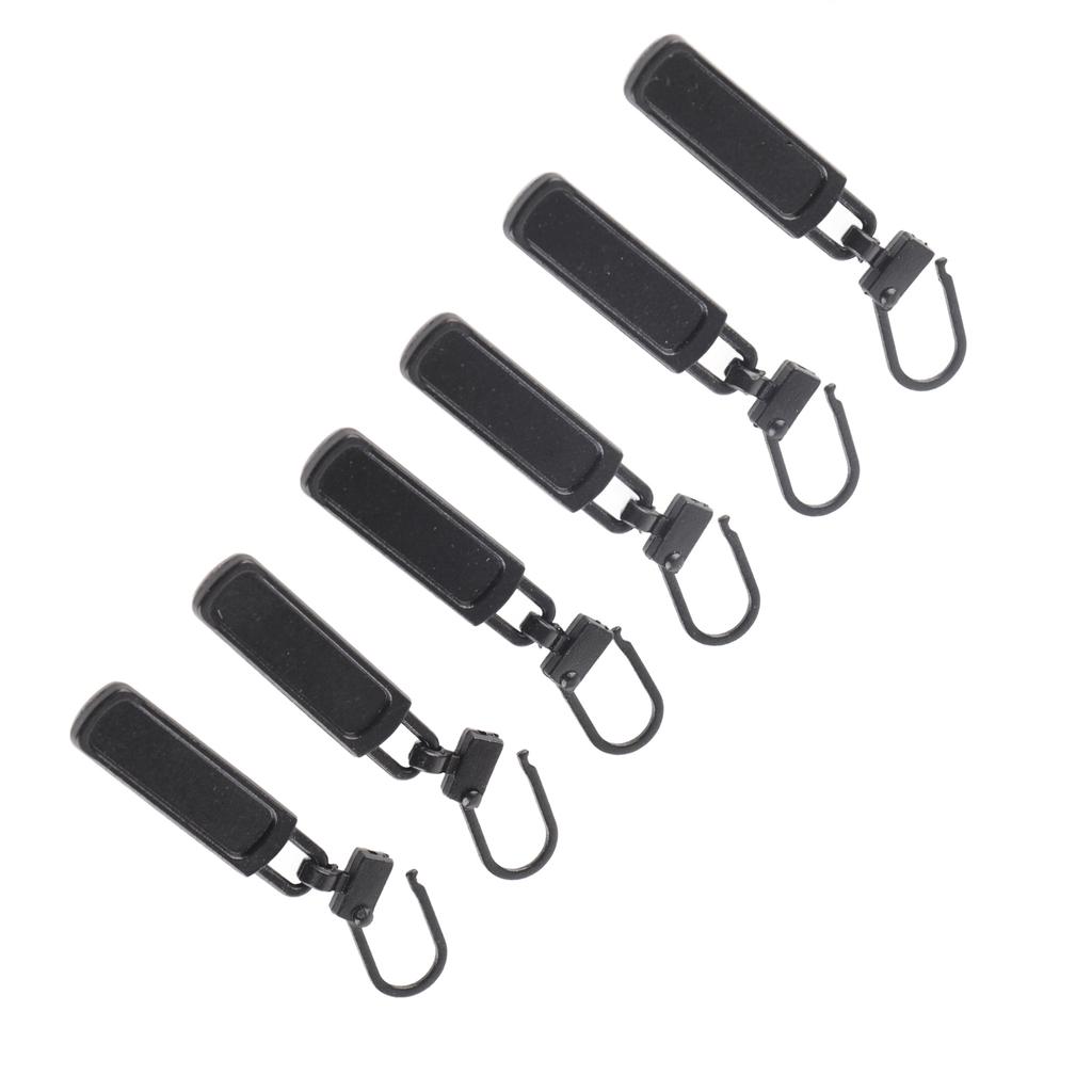 6Pcs Zipper Pull Tab Rustproof Detachable Colred Zipper Pull Replacement for Clothing Luggage Shoes