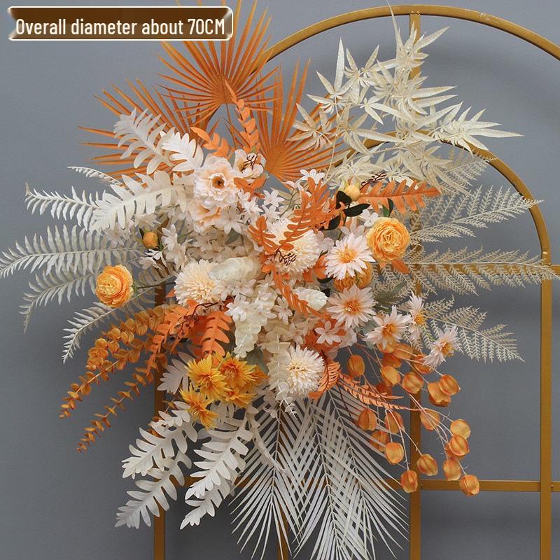 Eukalyptus Seide Hochzeitsmittelstück: Dekoration für den Gang und die Bühne in Töpfen