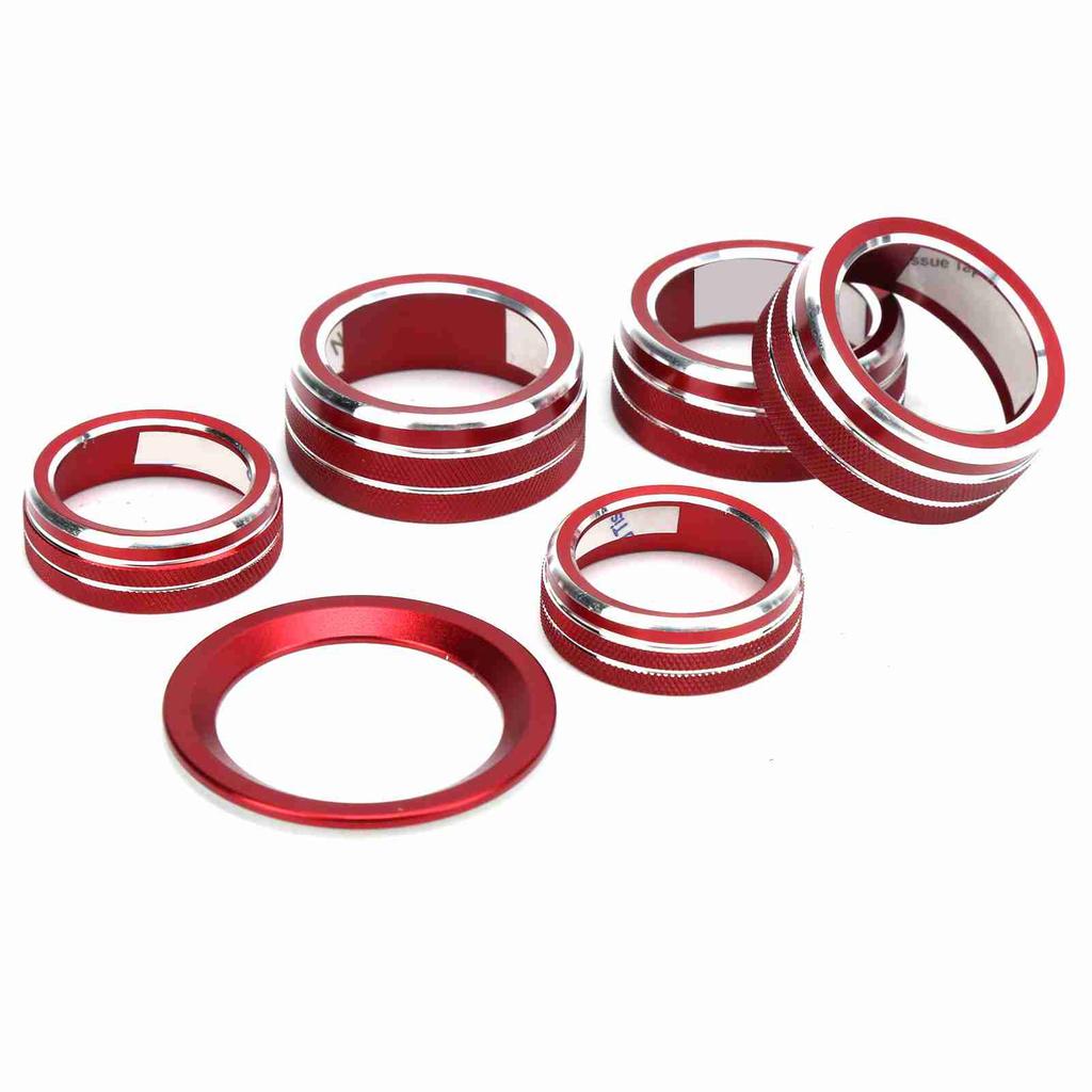 6PCS Air Conditioning Audio Ignition Switch Knob Cover Kit Replacement for Honda Accord Sedan Sport EX 10th 2018‑2020