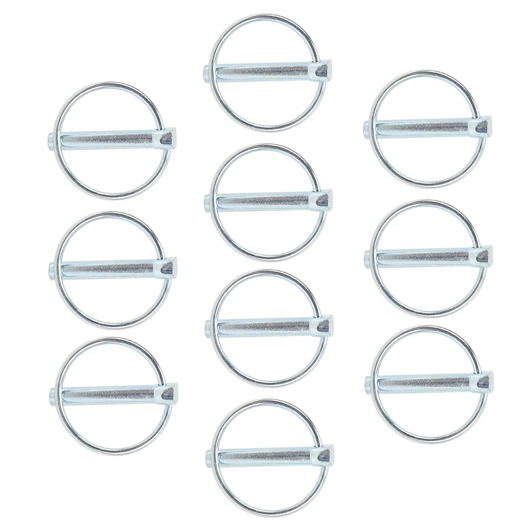 10 Pcs Pin Ring Clips Carbon Steel Annular Pin Ring Clips Clamp Linkage Locking Pin for Bike Trucks Boat Trailers