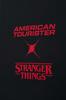 American Tourister Stranger Things Dehnbarer Kofferbezug für mittlere Koffer, Schwarz