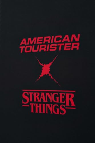 American Tourister Stranger Things Dehnbarer Kofferbezug für mittlere Koffer, Schwarz