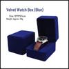 Velvet Light Luxury Single Watch Box, High-End Black Packaging for Business Watches