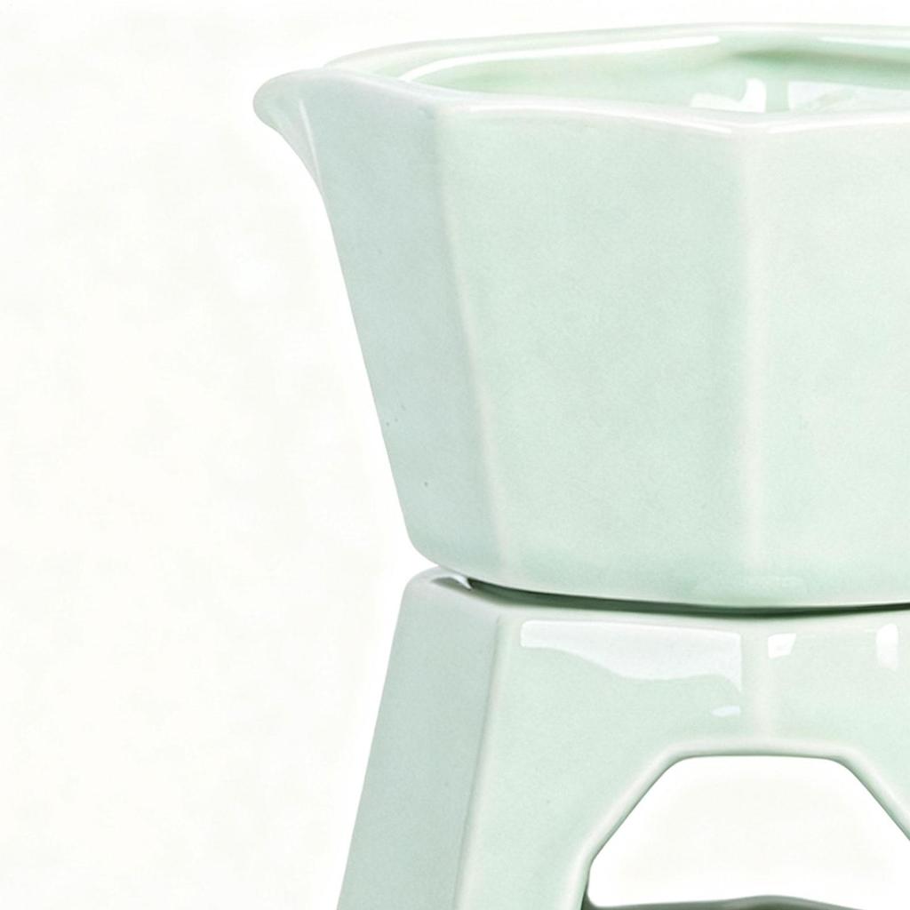 Small Fondue Pot Butter Warmer Melting Even Heating Chocolate Fondue Cup Ceramic Mug for Birthday Christmas Holiday Party Office