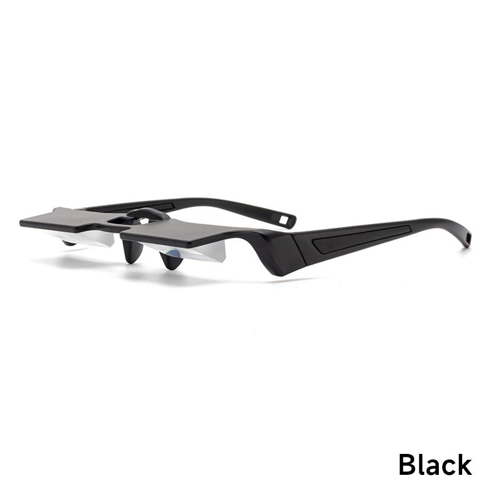 Prism Lazy Refractive Goggles Glasses Light-Weight 90° Horizontal Spectacles Reading Book Watching TV Lying Fishing Sunglasses