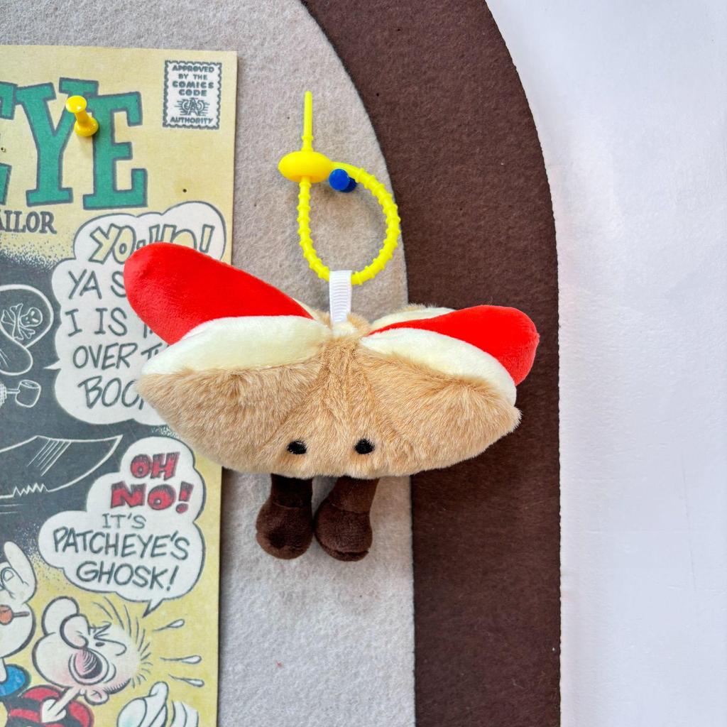 Roztomilý Kreslený Hamburger a Hranolky Plyšový Batoh Přívěsek na Klíče Panenka