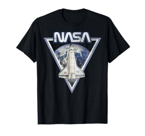 NASA Triangle Earth Logo Shuttle Flight T-Shirt