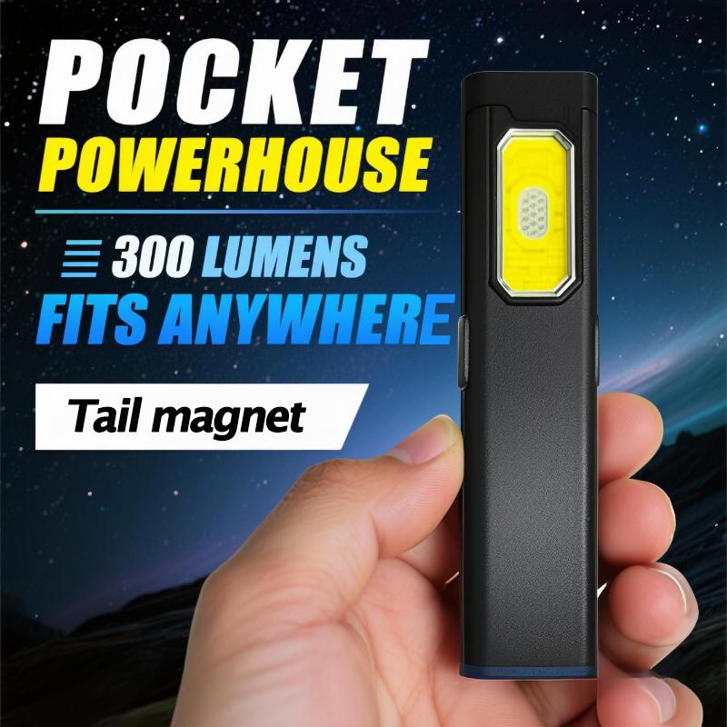 Mini Portable Flashlight Rechargeable Head Light Waterproof LED Headlamp for Hiking Running Repairing Fishing Cycling with Tail Magnet