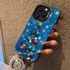 Christmas tree is suitable for Apple 16 mobile phone case iPhone13Pro laser 14max anti-drop 12 high-quality colored silver 15.