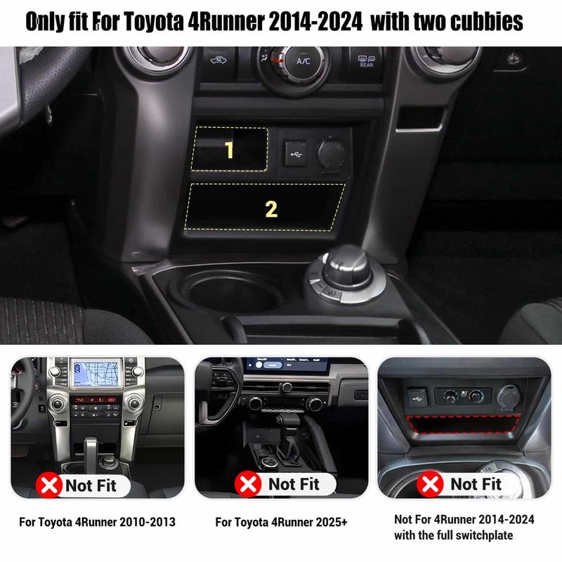 Storage Drawer Console Armrest Box Storage Box Phone Holder Organizer Case Car Accessories For Toyota 4runner 2014 2015-2024