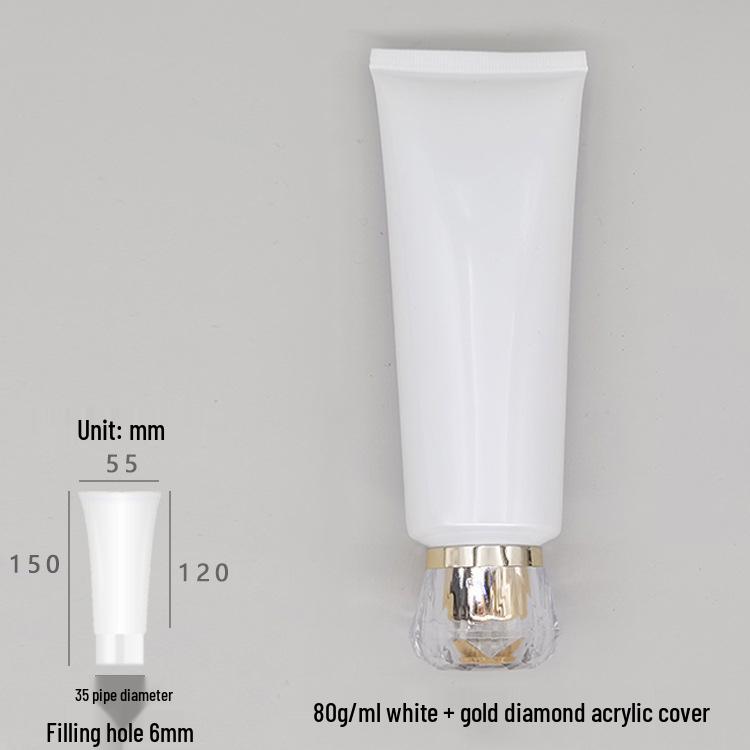 80g 80ml Čistiaci prípravok na tvár, Opaľovací krém a Krém na ruky v bielom balení