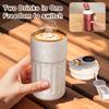 500ML Titanium Coffee Mug Smart Thermos Bottle Striped Water Cups Vacuum Flask Tumbler Portable Travel Mug With Rope Girl's Gift
