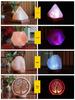 Himalayan Salt Pyramid LED USB Night Light - Crystal Ambience Lamp, Chinese Style
