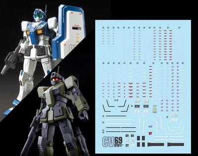 HG RG EG Robot MS Yukisha Detail Up Water Transfer Decal HG GM Guard Custom GM Sniper Custom Fluorescence!! 1/144 (for 1/44 & HG-11) [Item]