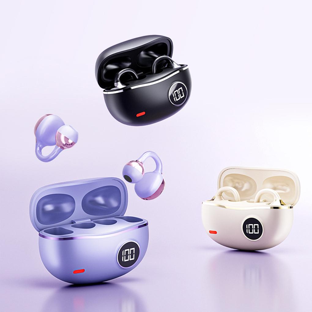 Wireless Bluetooth Headset With Ear Clip For Sports Enthusiasts Bluetooth Headphones With Mic Sound