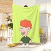 Art Illustration P-Pop Art Character Throw Lightweight 240G Flannel Blanket Soft Skin-Friendly For Summer Cooling