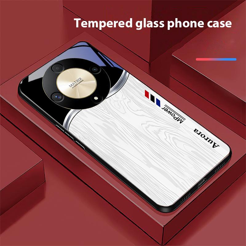 Advanced Wood Grain For Honor Magic 6 50 70 90 Lite X7b 200 Pro Nova 10 Nova 5T X6 P30 Pura 70 Ultra Tempered Glass Phone Case