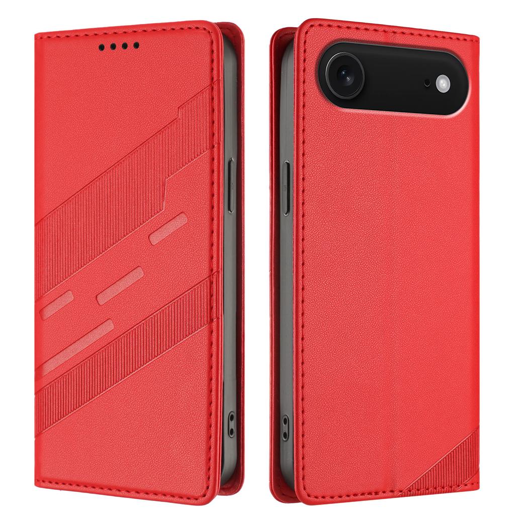 For iPhone 17 Air Phone Cases Punk Style Imprinted Wallet Stand Leather Cover
