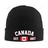 Unisex Canada EST Knitted Hat For Unisex Women Boys Winter Autumn Beanie Cap Warm Bonnet