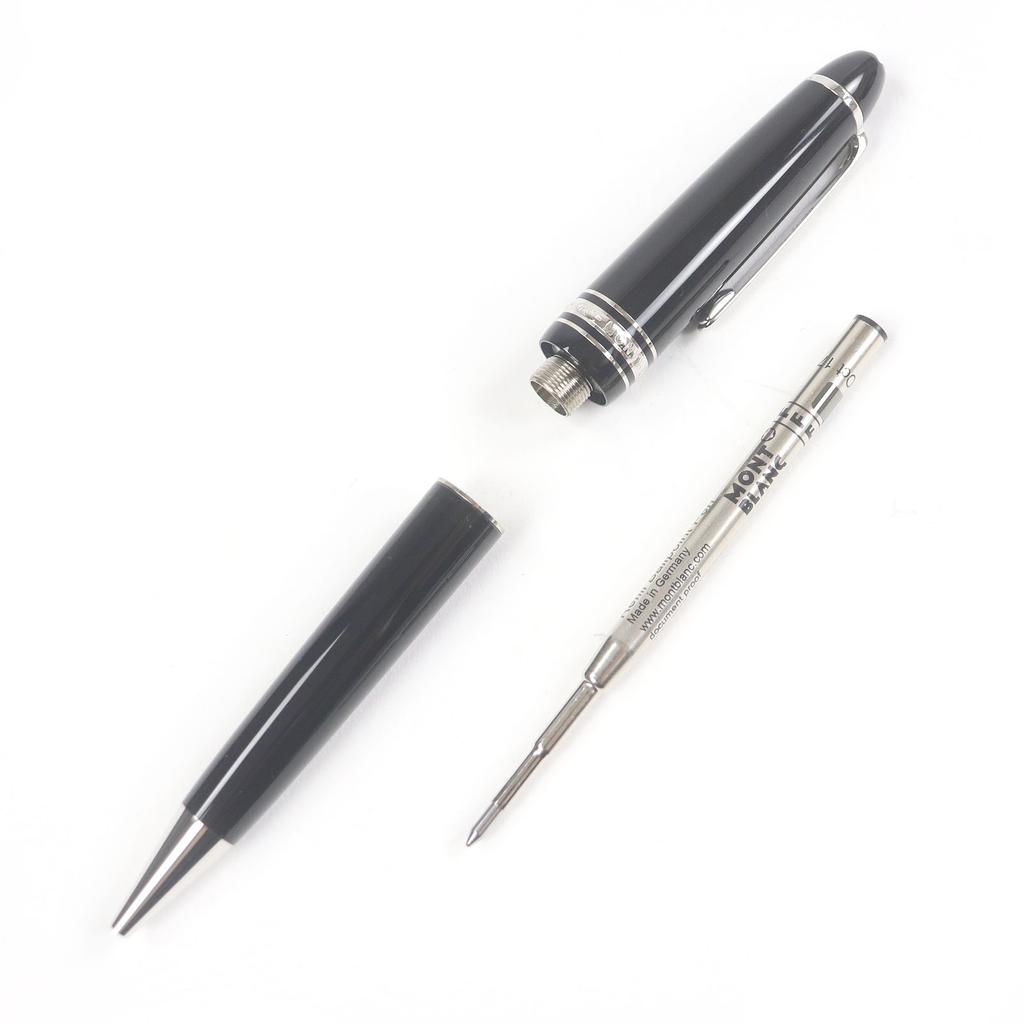 Excellent MONTBLANC Ballpoint pen Meisterstckle Grand Twist type Black Silver mens Used