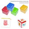 Soft Dice Toy with Insert Cards and Storage Bag
