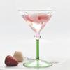 Colorful Polka Dot Red Wine Glass