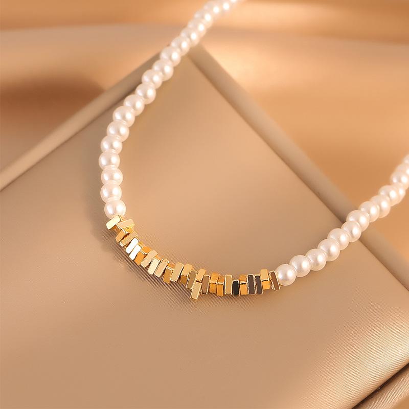 Natural Freshwater Seashell Necklace Girls Hundred and One High Sense Niche Necklace Jewelry