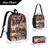 Debi Tirar Mas Fotos DTMF Bads Bunnys Music Tour Kids Backpack Lunch Box Pen Bags for Boys Girls Preschool Backpacks
