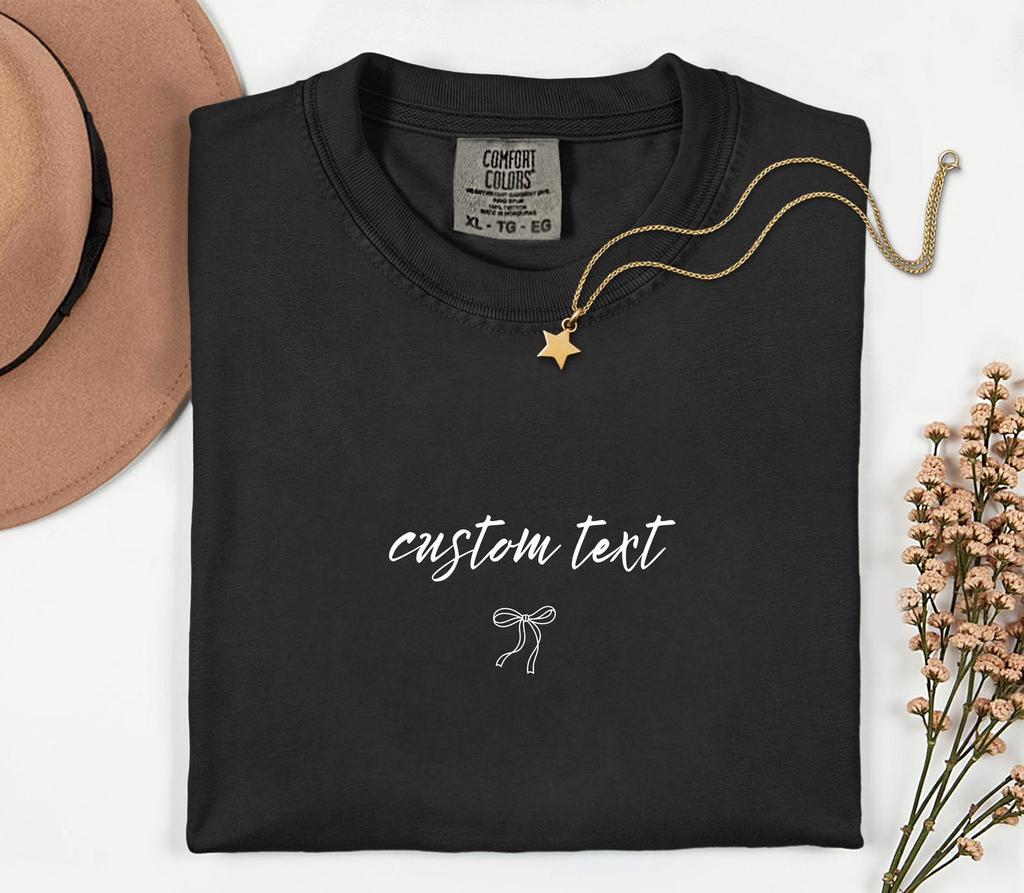 Custom Text Shirt , Comfort Colors Shirt , Custom Design T Shirt , Handwriting Text Design Shirt , Gift For Him , Personalized Shirt