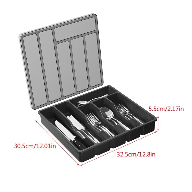 Drawer Organizer Separators for Office Desk Stationeries Cutlery Storage Box Organization Tray for Kitchen Drawers