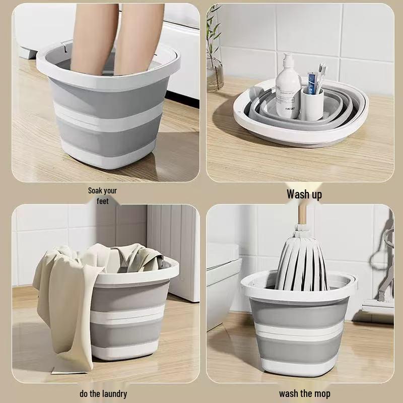 Portable Thickened Folding Bucket for Travel and Outdoor Activities