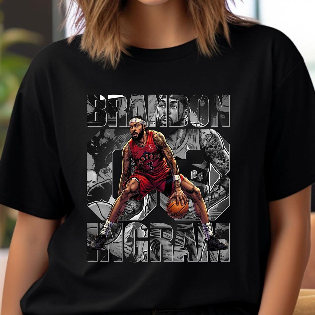 Basketball Player PNG T-Shirt Design: Brandon Ingram Comics Shirt Sublimation, DTF Transfer (Digital Download)