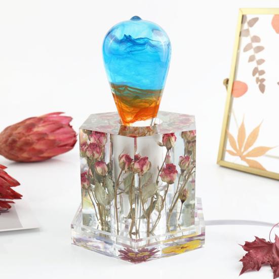 1 Set Lamp Mold Eco-friendly DIY Silicone Craft Making Resin Epoxy Mold for Home