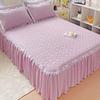 Four Seasons Universal Quilted Non-slip Korean Lace Mattress Protector and Bed Skirt.